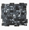 Популярные натуральные каменные черные мраморные плитки Basketweave из мрамора Nero Marquina