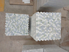 Azul Celeste Thassos и Ming Green квадратная голубая мраморная мозаичная плитка